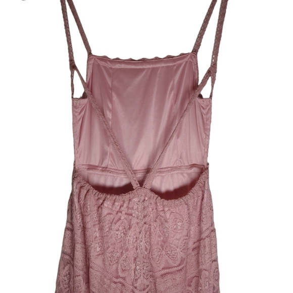 Lulus Beneath the Garden Arbor Dusty Rose Lace Maxi Dress Size Small - Picture 7 of 16